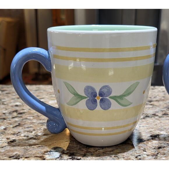 Pfaltzgraff Summer Breeze 16 oz. Stoneware Coffee Tea Mugs/Cups Set of 4 - Picture 6 of 14